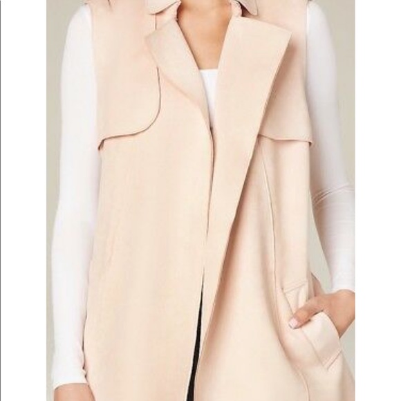 BEBE Faux Suede Tench Vest - Picture 5 of 7